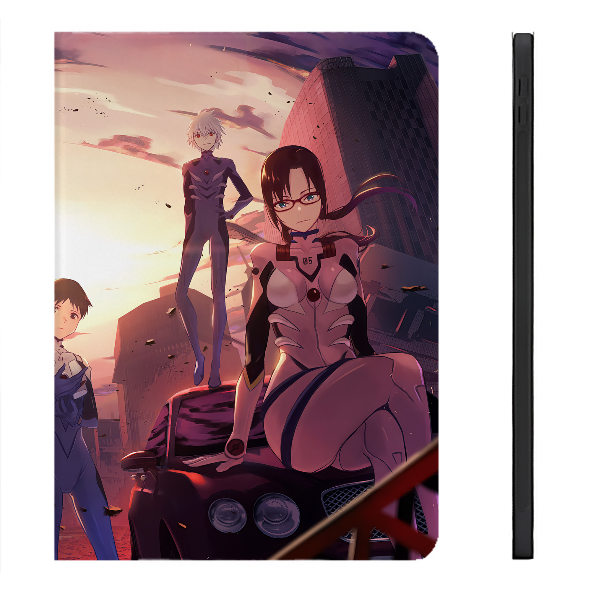 （画像用） EVA 新世紀エヴァンゲリオン IPadケース ペンホルダー付き ブックスタイルデザイン